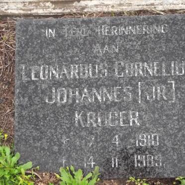 KRUGER Leonardus Cornelius Johannes 1910-1989