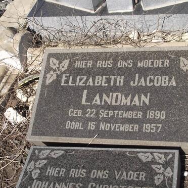 LANDMAN Elizabeth Jacoba 1890-1957