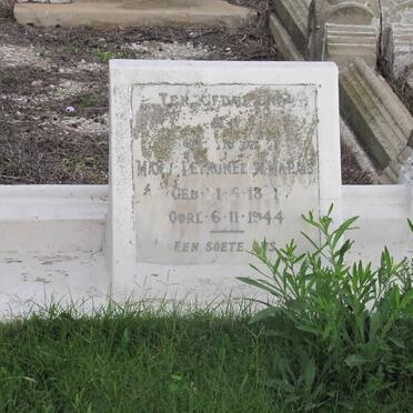 MARAIS Maria Petronella 1891-1944