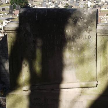 MACDONALD Colin Grant 1879-1950 &amp; Winifred 1888-1967