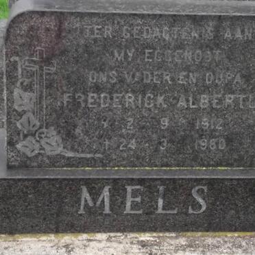 MELS Frederick Albertus 1912-1980