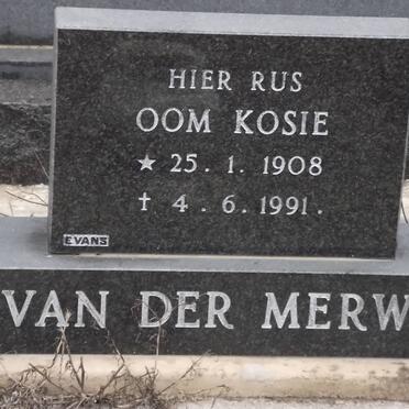 MERWE Kosie, van der 1908-1991
