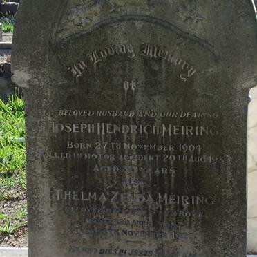 MEIRING Joseph Hendrich 1904-1935 :: MEIRING Thelma Zenda 1927-1927