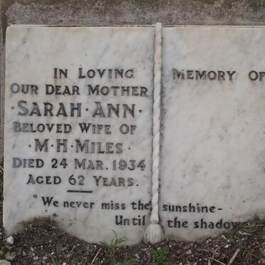 MILES Sarah Ann -1934