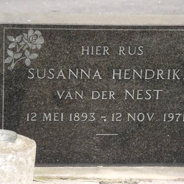 NEST Susanna Hendrika, van der 1893-1971