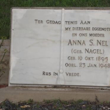 NEL Anna S. nee NAGEL 1895-1948