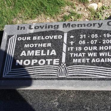 NOPOTE Amelia 1940-2008
