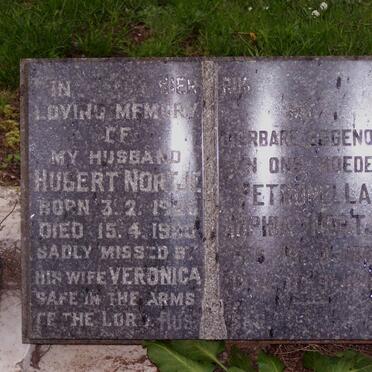 NORTJE Hubert 1925-1990 &amp; Petronella Sophia 1899-1947