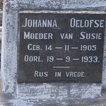 OELOFSE Johanna 1905-1933