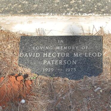 PATERSON David Hector Mc Leod 1929-1975