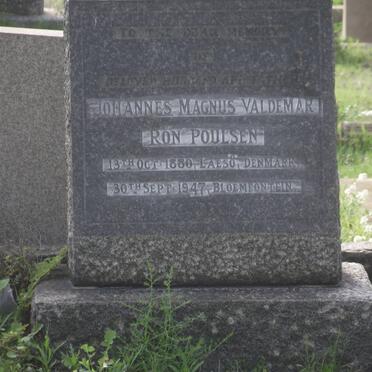 POULSEN Johannes Magnus Valdemar Ron 1880-1947