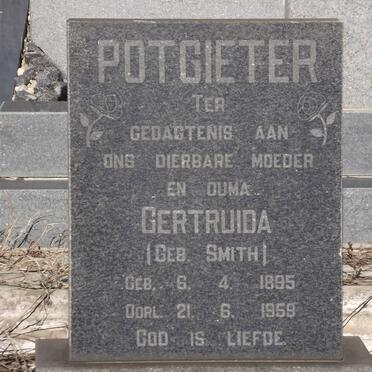 POTGIETER Gertruida nee SMITH 1895-1959