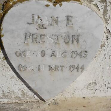 PRESTON Joan E. 1943-1944
