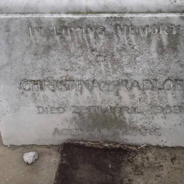 RADLOFF Christina -1953