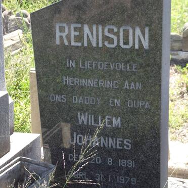 RENISON Willem Johannes 1891-1979