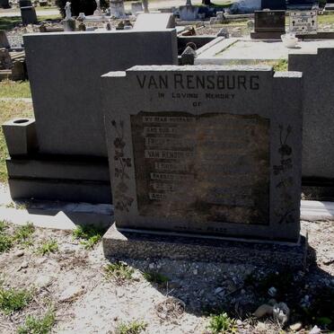 RENSBURG Frederick C., van -1964 &amp; Martha S.H. -2008