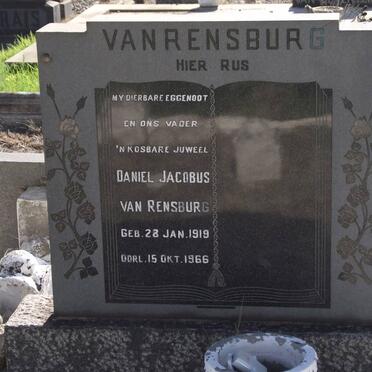 RENSBURG Daniel Jacobus, van 1919-1966