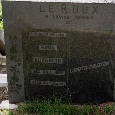 ROUX Anna Elizabeth, le -1965