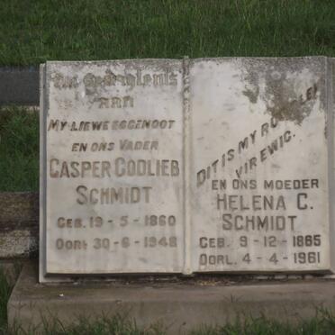 SCHMIDT Casper Godlieb 1860-1948 &amp; Helena C. 1865-1961