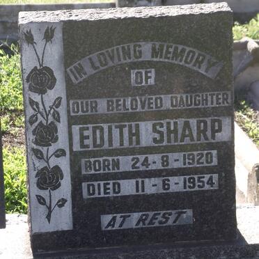 SHARP Edith 1920-1954