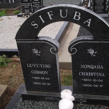 SIFUBA Luvuyiso Gibson 1937-2005 &amp; Nonqaba Christina 1942-2006