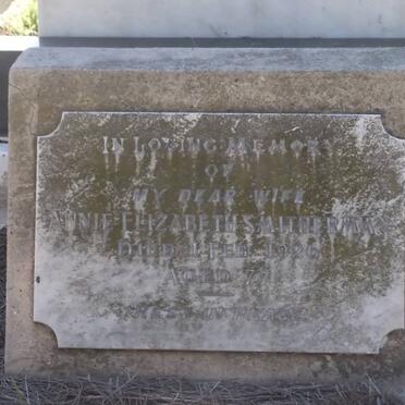 SMITHERMAN Annie Elizabeth -1926