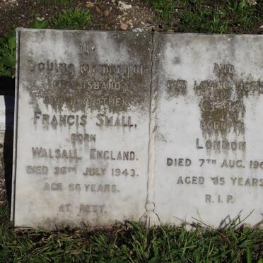 SMALL Francis -1943 &amp; Clare -1966