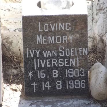 SOELEN Ivy, van nee IVERSEN 1903-1996