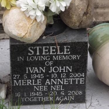 STEELE Ivan John 1945-2004 &amp; Merle Annette NEL 1945-2008