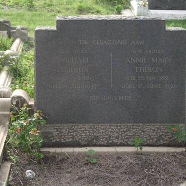 THERON William 1865-1947 &amp; Annie Mary 1881-1956