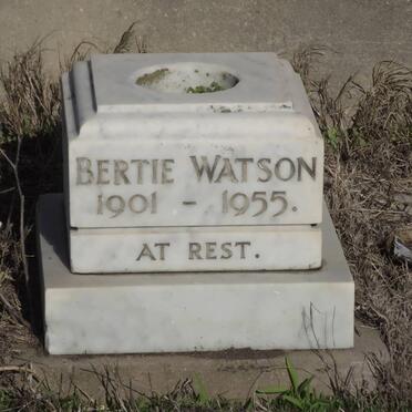 WATSON Bertie 1901-1955