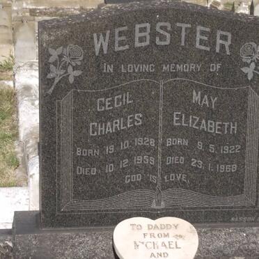 WEBSTER Cecil Charles 1928-1959 &amp; May Elizabeth 1922-1968