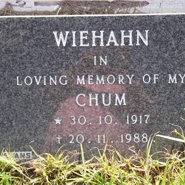 WIEHAHN Chum 1917-1988