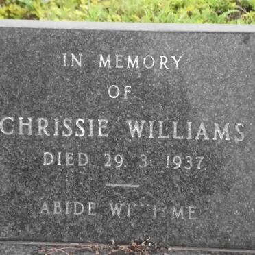 WILLIAMS Chrissie -1937