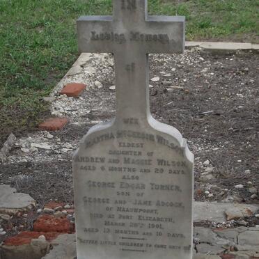 WILSON Martha McGregor :: ADCOCK George Edgar Turner -1901