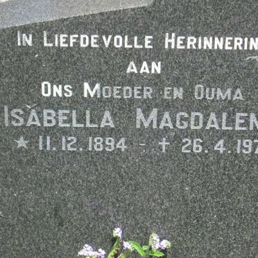 OELOFSEN Isabella Magdalena 1894-1972