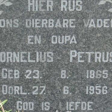 ? Cornelius Petrus 1865-1965