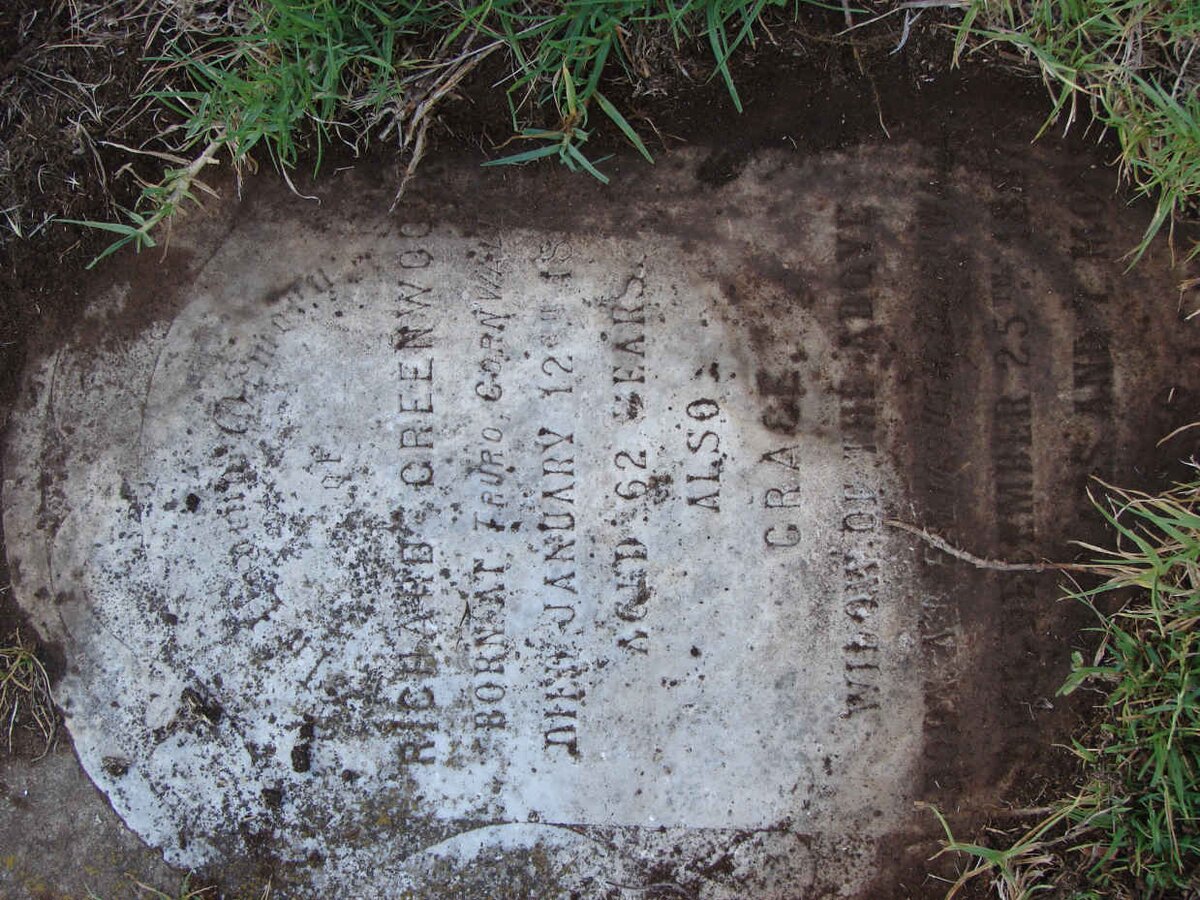 GREENWOOD Richard -1868 &amp; Grace -1887