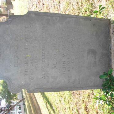 WATT Elizabeth  -1877 :: WATT Elizabeth Ann ?- ? :: ?  Mary -187?