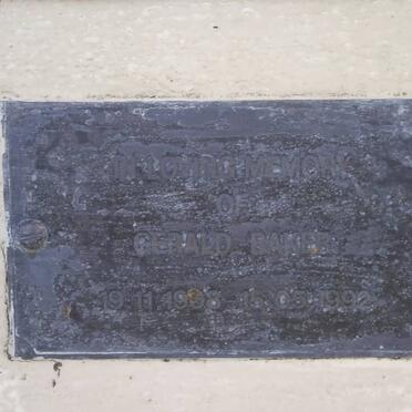 BAKER Gerald 1908-1992