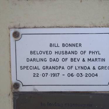 BONNER Bill 1917-2004