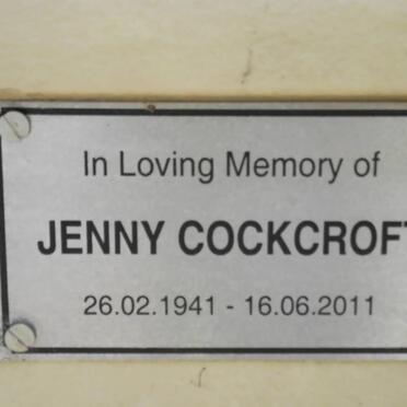 COCKROFT Jenny 1941-2011