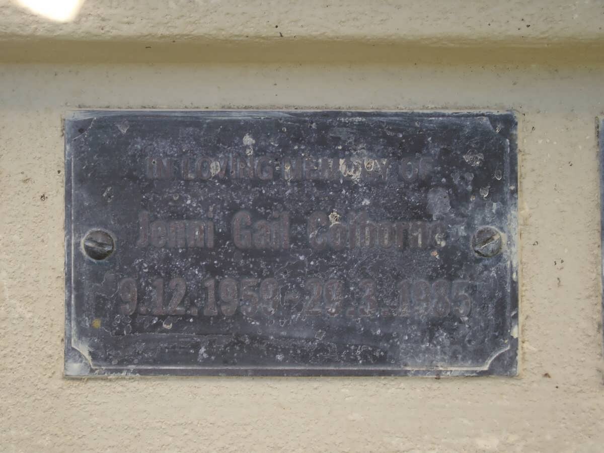 COLBORNE Jenni Gail 1959-1985