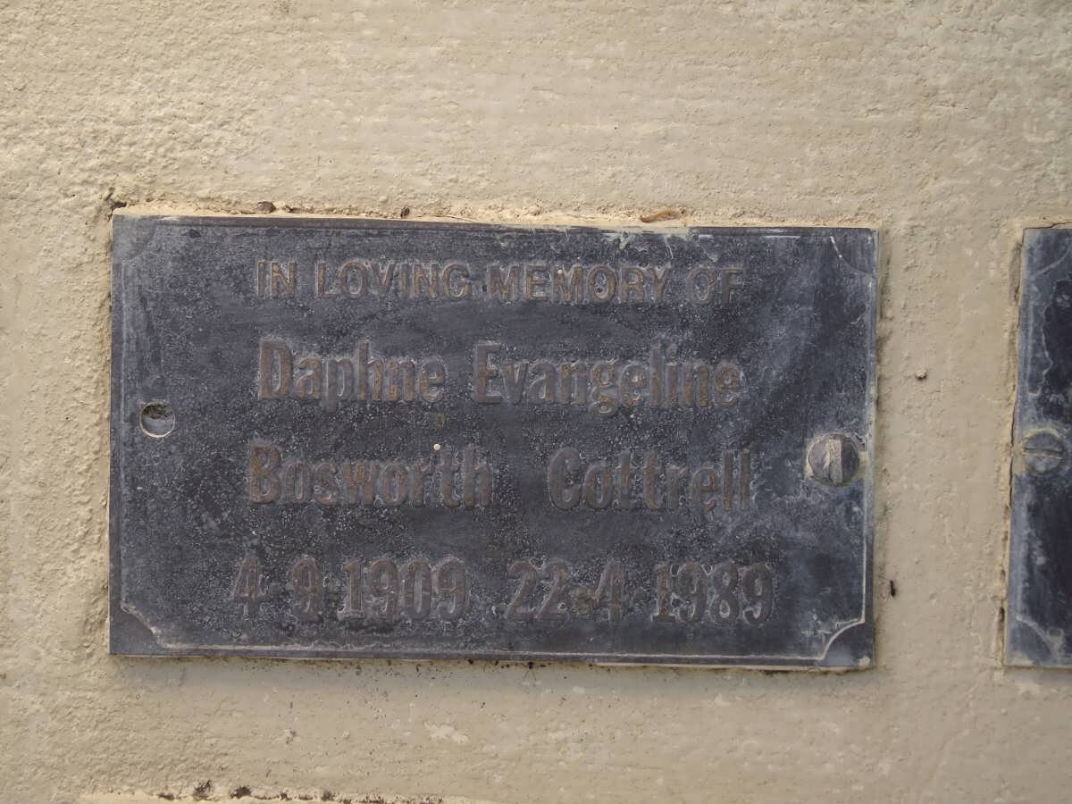 COTTRELL Daphne Evangeline Bosworth 1909-1989
