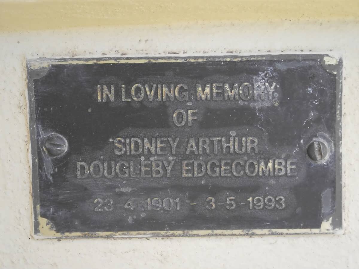 EDGECOMBE Sidney Arthur Dougleby 1901-1993