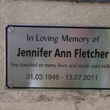 FLETCHER Jennifer Ann 1946-2011