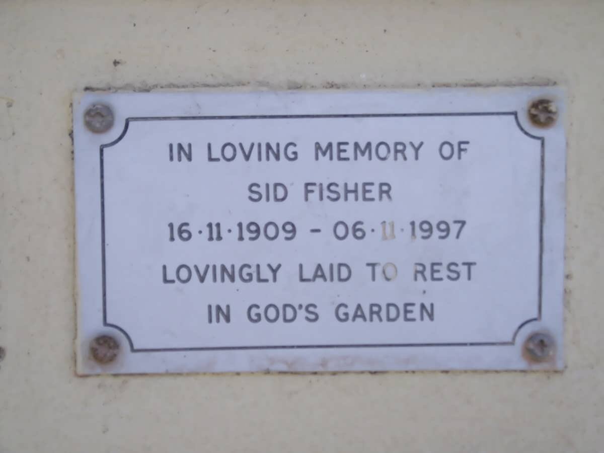 FISHER Sid 1909-1997