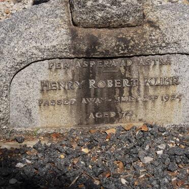 KUHR Henry Robert -1924