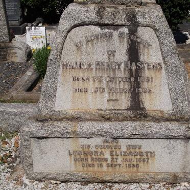 MASTERS William Henry 1861-1932 &amp; Leonora Elizabeth RODEN 1867-1936
