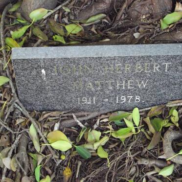 MATTHEW John Herbert 1911-1978